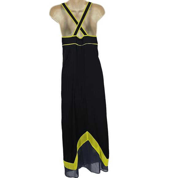 Urban Outfitters Silence + Noise Womans size XS Maxi Tank Dress Black and Yellow - Picture 5 of 8